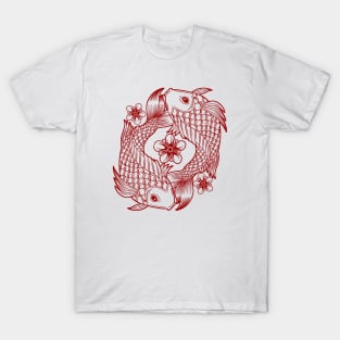 yin yang koi T-Shirt